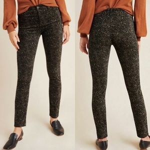 AG Anthropologie Women’s The High Rise Stevie Ankle Velvet Pants